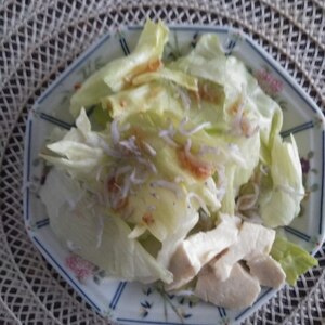 レタスの豆腐サラダ